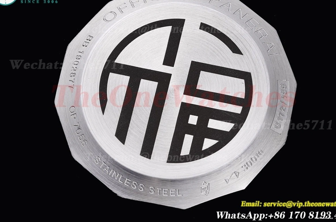 44mm Black SS Luminor LE TTF Marina P9010 PAM732 Dial 0512
